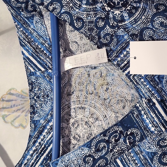 Sleep by Cacique blue and white Kaftan - Picture 3 of 6